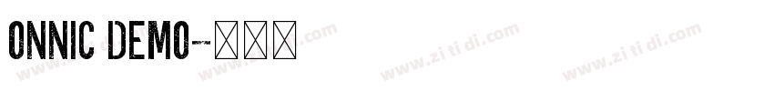 ONNIC DEMO字体转换